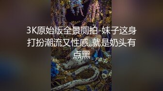 3K原始版全景厕拍-妹子这身打扮潮流又性感,,就是奶头有点黑